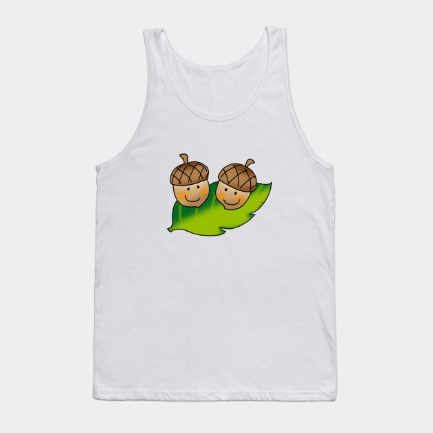 cute acorn friends Tank Top by cartoonygifts